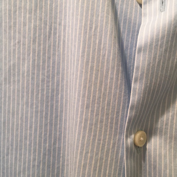 Banana republic blue white stripe non iron classic - Picture 3 of 4